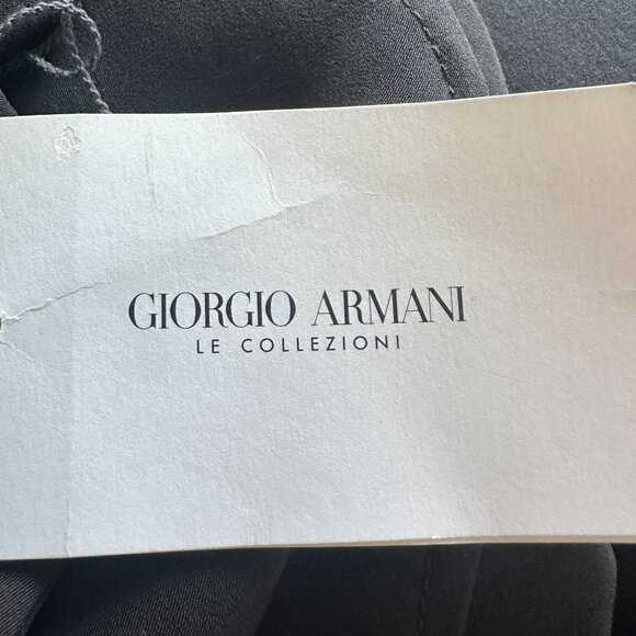 Giorgio Armani Le Collezioni Olive Dress Trench Coat Oversized 6 NWT MSRP $1325 - Picture 8 of 9